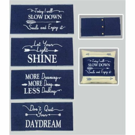 YOUNGS Denim Pillow Wrap, Assorted Color - 4 Piece 16603